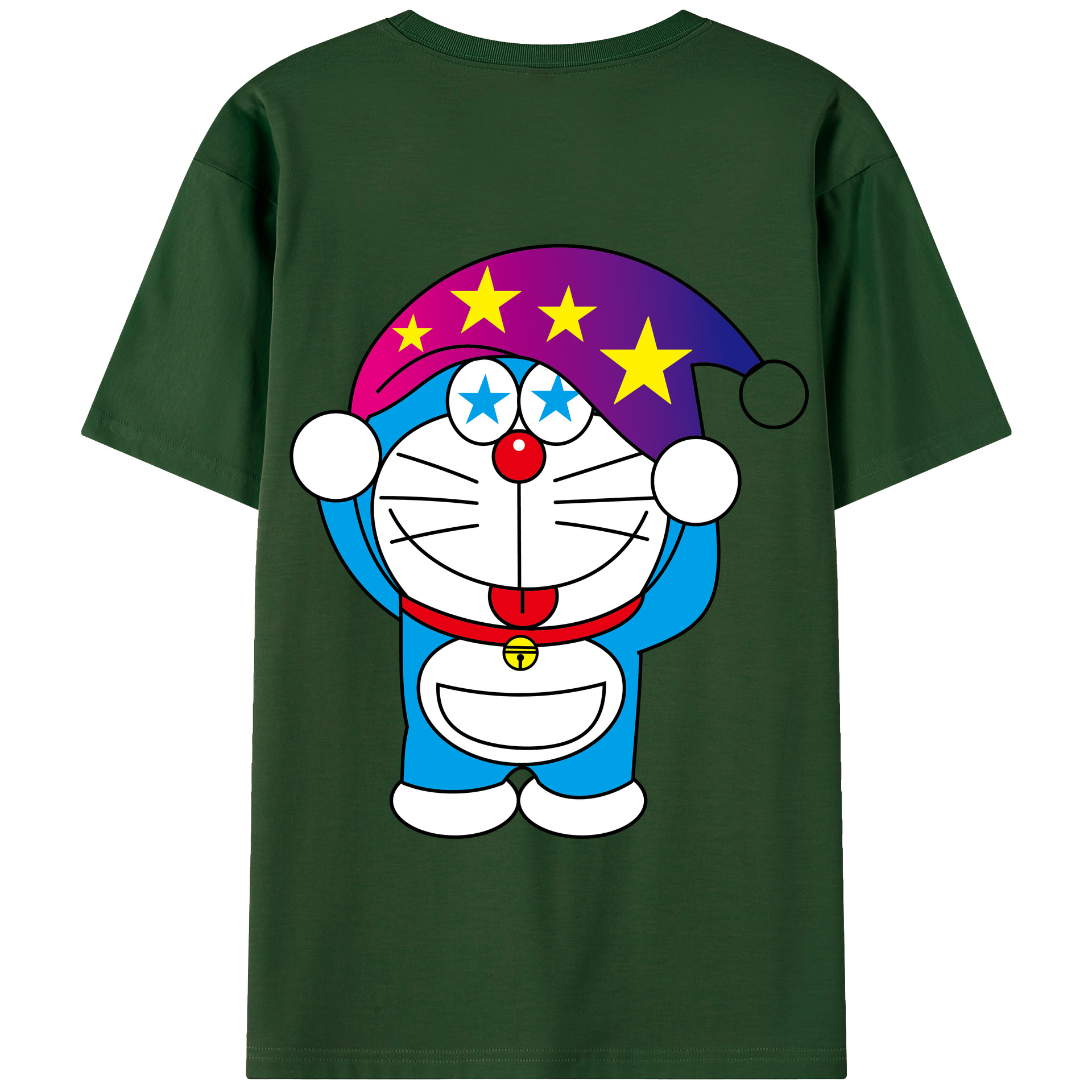 （画像用） ドラえもん Doraemon 綿100％半袖Tシャツ（背面プリント）